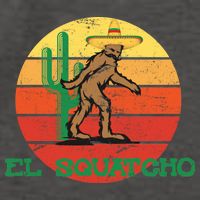 Bigfoot El Squatcho Mexican Sasquatch Vector Backpack