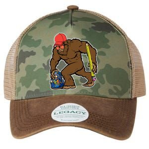 Bigfoot Funny Back To School Legacy Tie Dye Trucker Hat