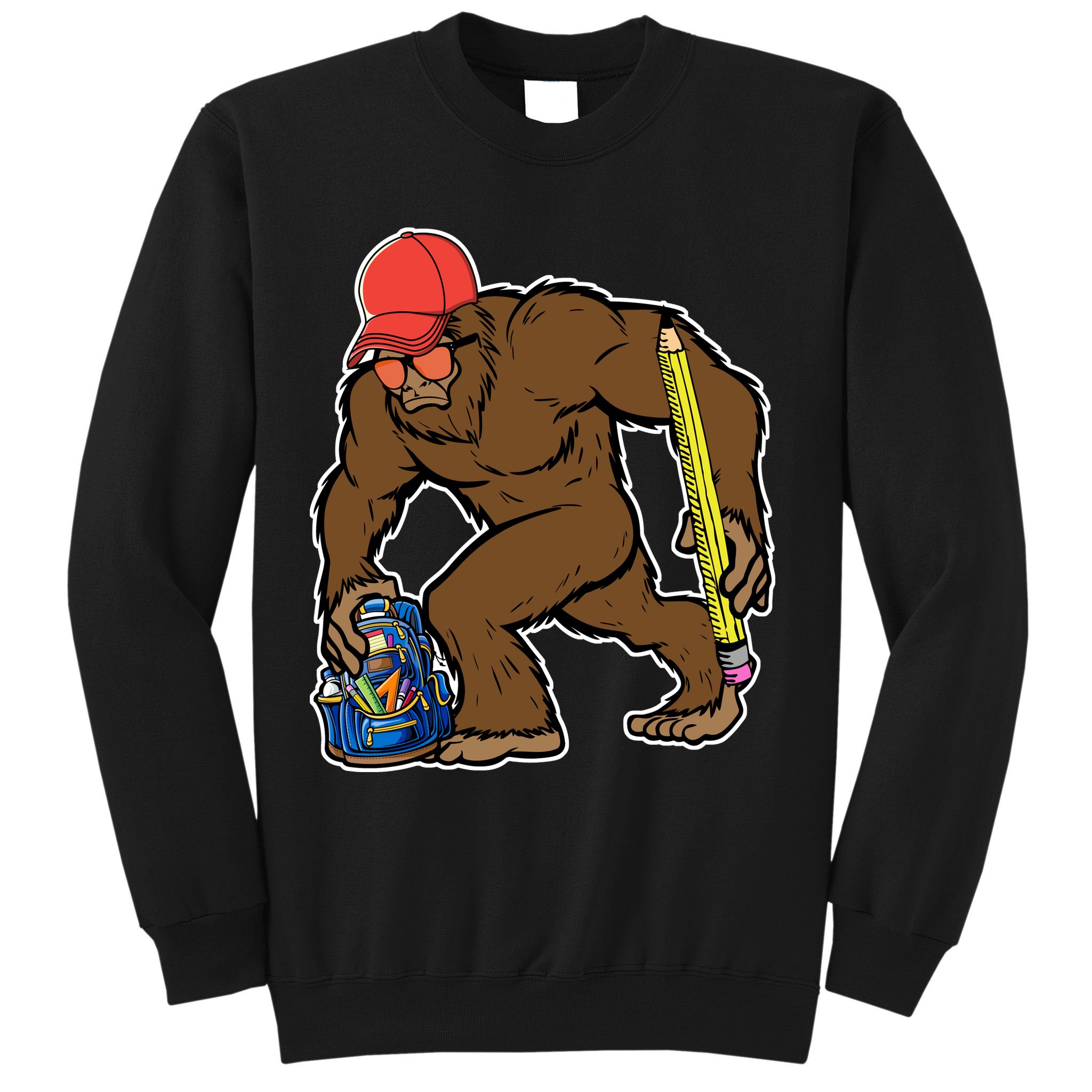 Bigfoot Funny Back To School Sweatshirt