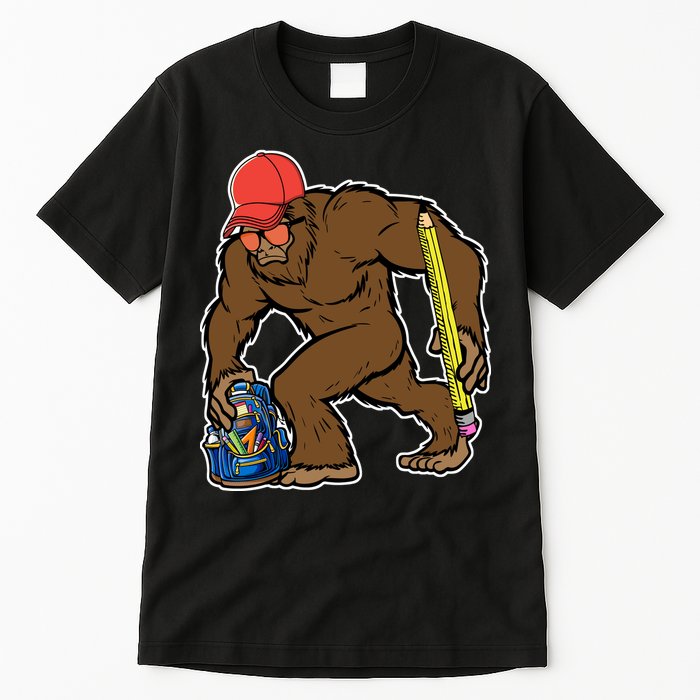 Bigfoot Funny Back To School Tall T-Shirt