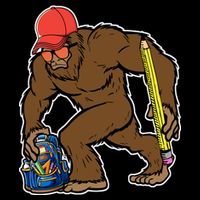 Bigfoot Funny Back To School Tall T-Shirt