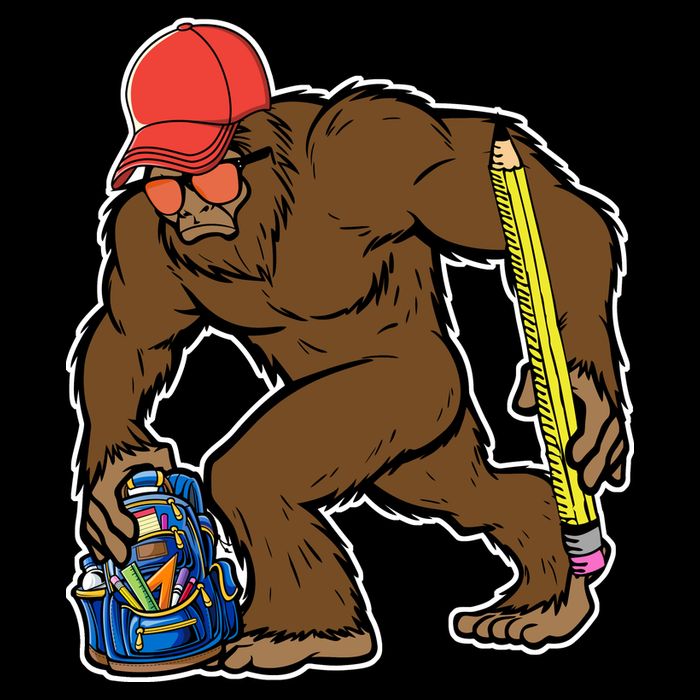 Bigfoot Funny Back To School Tall T-Shirt