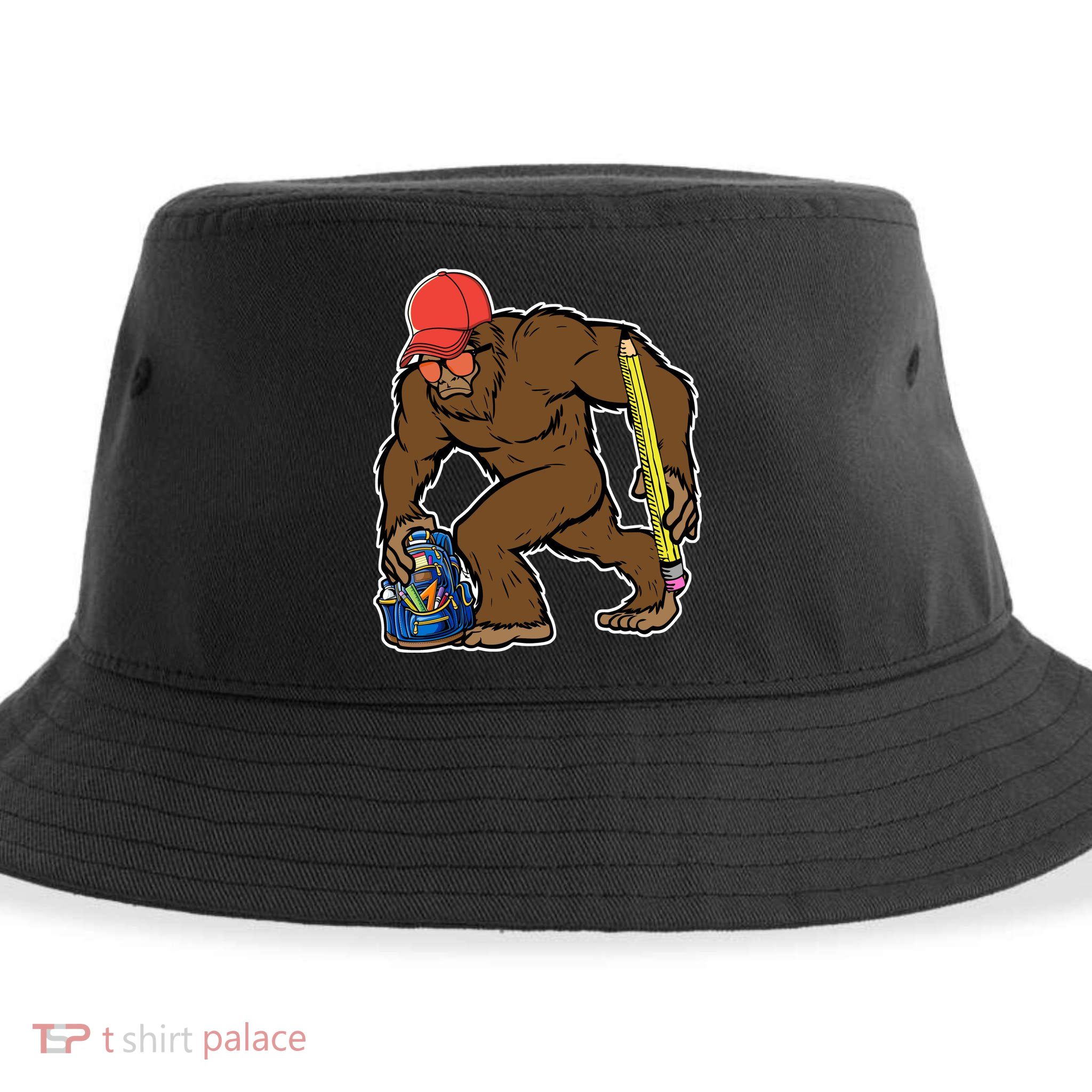 Bigfoot Funny Back To School Sustainable Bucket Hat