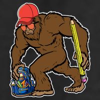 Bigfoot Funny Back To School Adult Drive Performance Visor