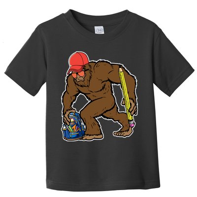 Bigfoot Funny Back To School Toddler T-Shirt