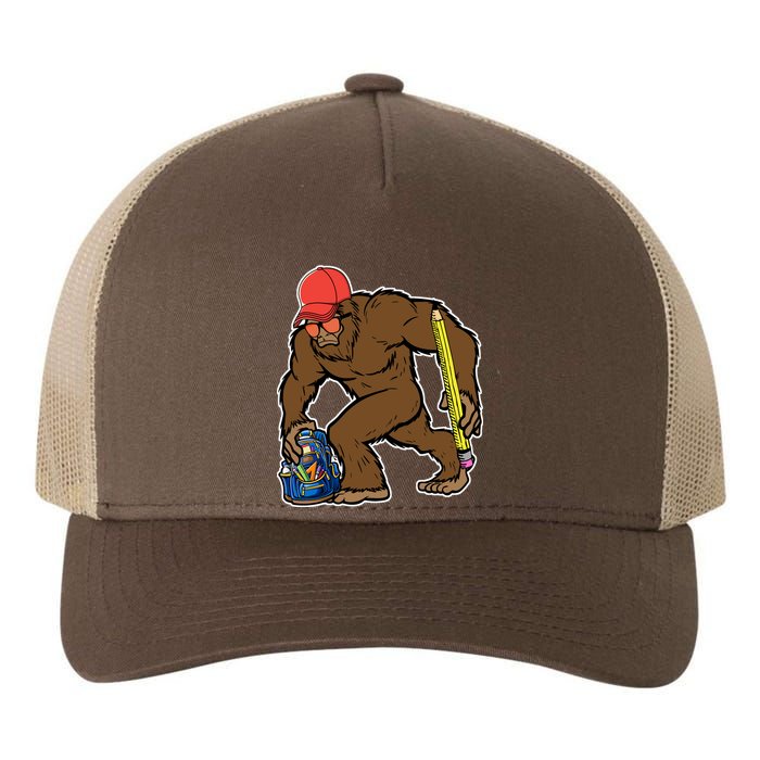 Bigfoot Funny Back To School Yupoong Adult 5-Panel Trucker Hat