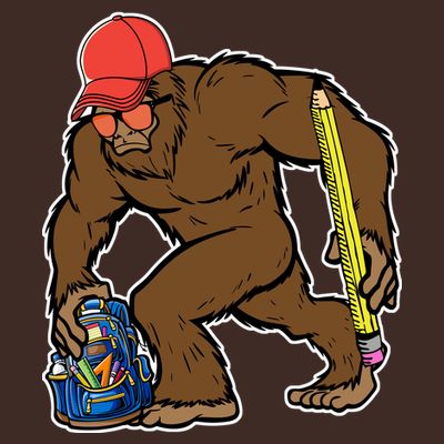 Bigfoot Funny Back To School T-Shirt