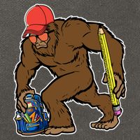 Bigfoot Funny Back To School Cotton Canvas Backpack