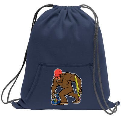 Bigfoot Funny Back To School Sweatshirt Cinch Pack Bag