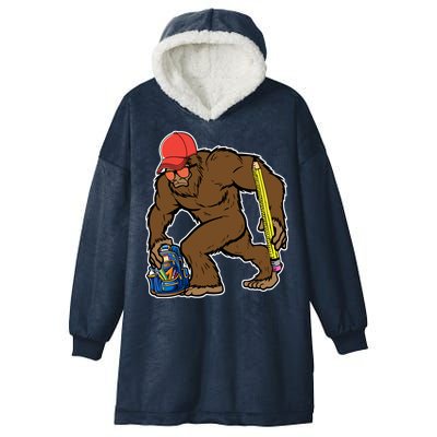 Bigfoot Funny Back To School Hooded Wearable Blanket