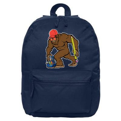 Bigfoot Funny Back To School 16 in Basic Backpack