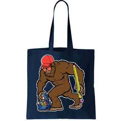 Bigfoot Funny Back To School Tote Bag