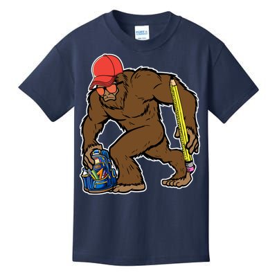 Bigfoot Funny Back To School Kids T-Shirt