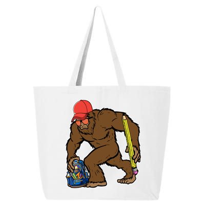 Bigfoot Funny Back To School 25L Jumbo Tote