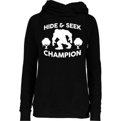 Bigfoot Hide And Seek Champion Womens Funnel Neck Pullover Hood