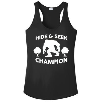 Bigfoot Hide And Seek Champion Ladies PosiCharge Competitor Racerback Tank