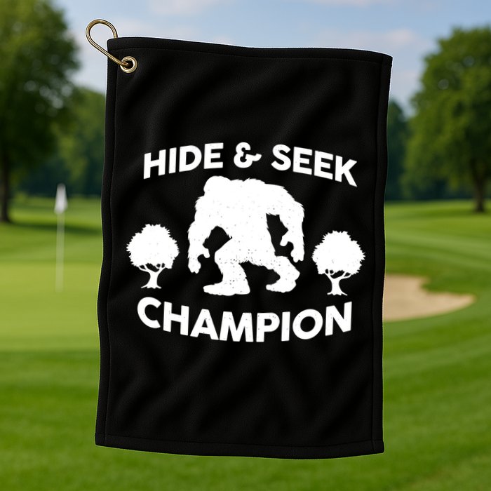 Bigfoot Hide And Seek Champion Golf Towel