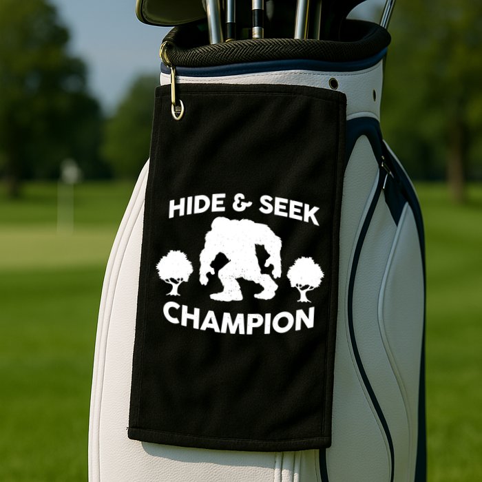 Bigfoot Hide And Seek Champion Golf Towel