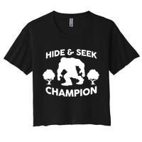 Bigfoot Hide And Seek Champion Women's Crop Top Tee