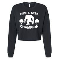 Bigfoot Hide And Seek Champion Cropped Pullover Crew