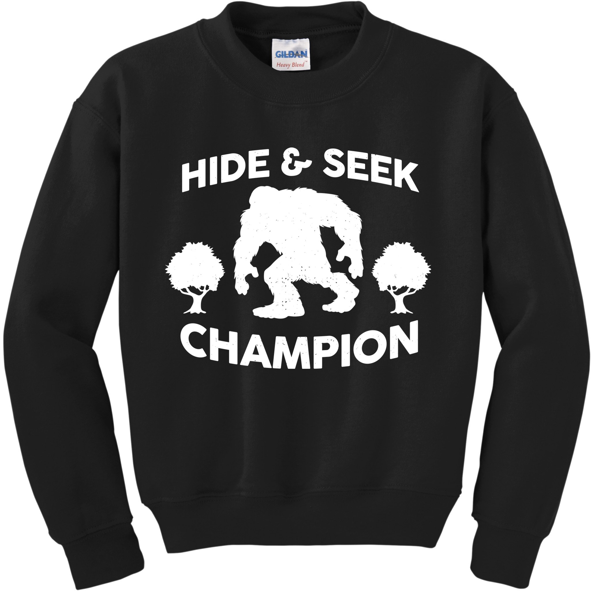 Bigfoot Hide And Seek Champion Kids Sweatshirt