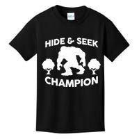 Bigfoot Hide And Seek Champion Kids T-Shirt