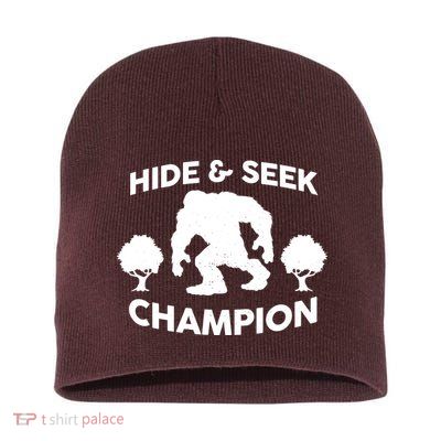 Bigfoot Hide And Seek Champion Short Acrylic Beanie