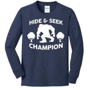 Bigfoot Hide And Seek Champion Kids Long Sleeve Shirt