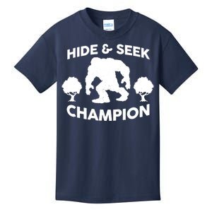 Bigfoot Hide And Seek Champion Kids T-Shirt