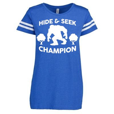 Bigfoot Hide And Seek Champion Enza Ladies Jersey Football T-Shirt