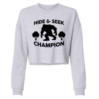 Bigfoot Hide And Seek Champion Cropped Pullover Crew