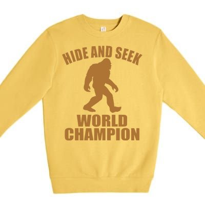 Bigfoot Hide And Seek World Champion Premium Crewneck Sweatshirt