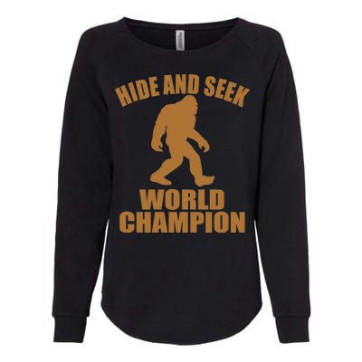 Bigfoot Hide And Seek World Champion Womens California Wash Sweatshirt