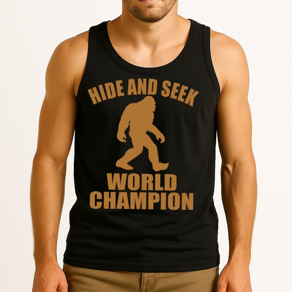 Bigfoot Hide And Seek World Champion Tank Top