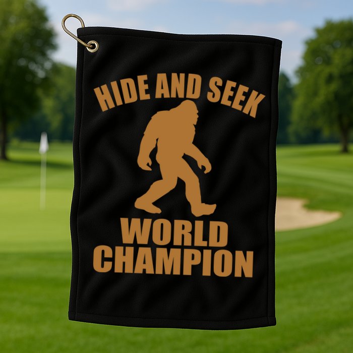 Bigfoot Hide And Seek World Champion Golf Towel