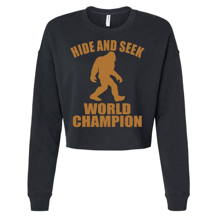 Bigfoot Hide And Seek World Champion Cropped Pullover Crew