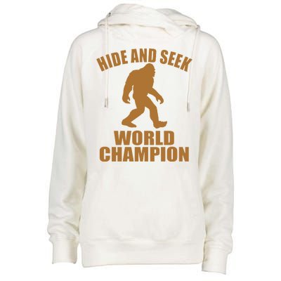 Bigfoot Hide And Seek World Champion Womens Funnel Neck Pullover Hood