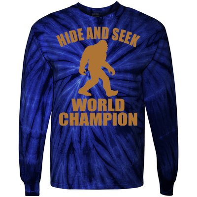 Bigfoot Hide And Seek World Champion Tie-Dye Long Sleeve Shirt