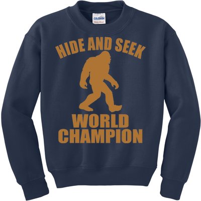 Bigfoot Hide And Seek World Champion Kids Sweatshirt