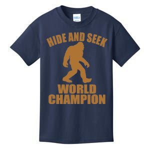 Bigfoot Hide And Seek World Champion Kids T-Shirt