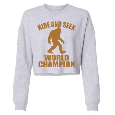 Bigfoot Hide And Seek World Champion Cropped Pullover Crew