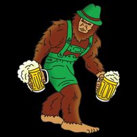 Bigfoot in Lederhosen Oktoberfest Beer Cooling Performance Crew T-Shirt