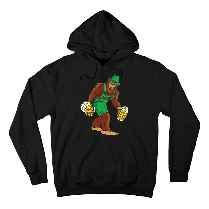 Bigfoot in Lederhosen Oktoberfest Beer Hoodie