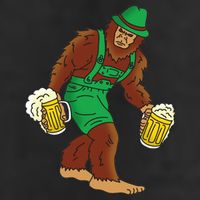 Bigfoot in Lederhosen Oktoberfest Beer Adult Drive Performance Visor