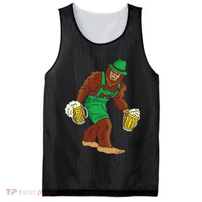 Bigfoot in Lederhosen Oktoberfest Beer Mesh Reversible Basketball Jersey Tank