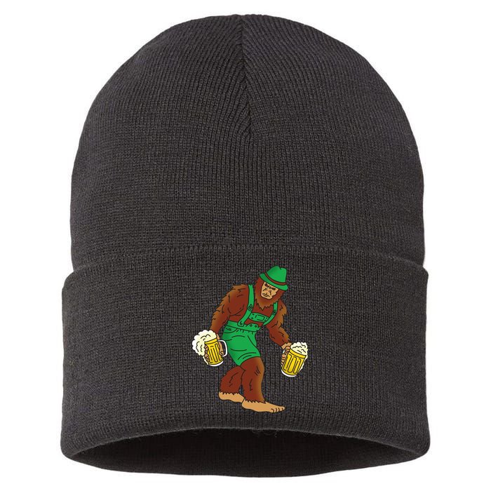 Bigfoot in Lederhosen Oktoberfest Beer Sustainable Knit Beanie