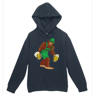 Bigfoot in Lederhosen Oktoberfest Beer Urban Pullover Hoodie