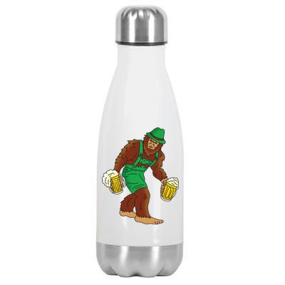 Bigfoot in Lederhosen Oktoberfest Beer Stainless Steel Insulated Water Bottle