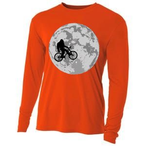 Bigfoot In The Moon Sasquatch Cooling Performance Long Sleeve Crew