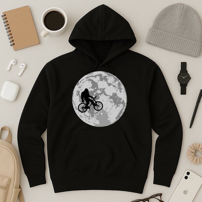 Bigfoot In The Moon Sasquatch Hoodie